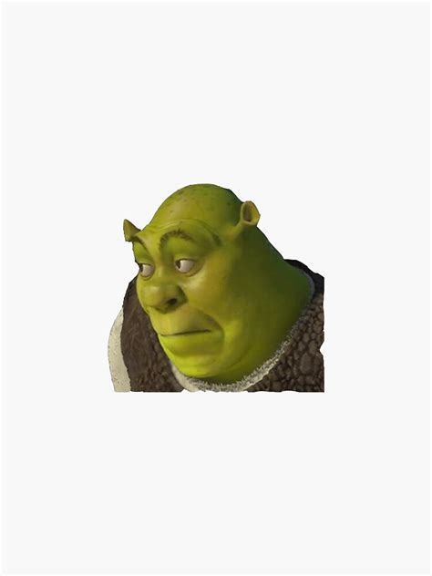 Shrek Sticker By Rainylainy Redbubble Funny Profile Pictures