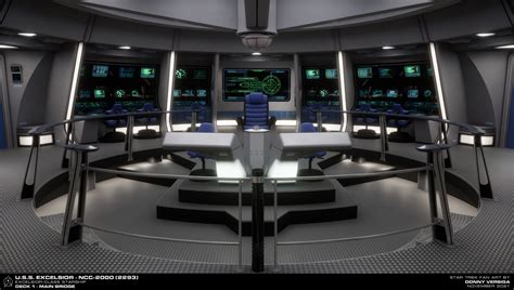 Donny Versiga Uss Excelsior Ncc 2000 Main Bridge Star Trek Vi