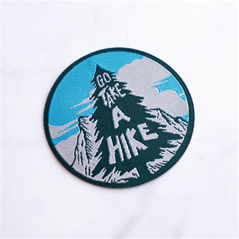 Go Take A Hike Patch Velcro On Travel Patch Outdoors Patch Etsy