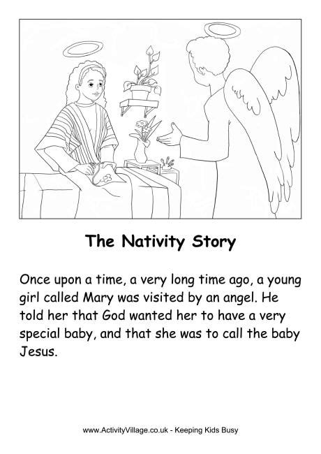 The Nativity Story Printable Page 1