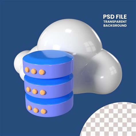 Premium Psd Database 3d Illustration Icon