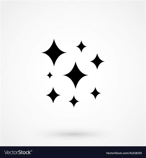 Sparkles Icon Royalty Free Vector Image Vectorstock