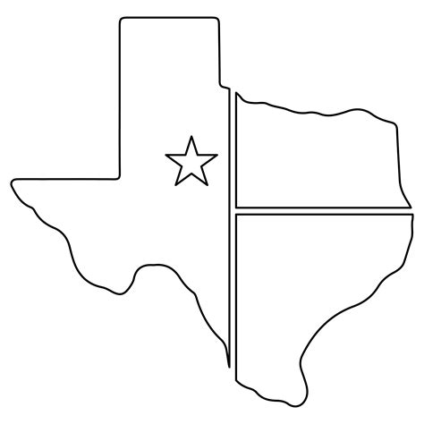 Best Images Of Texas Map Template Printable Blank Texas Map Outline