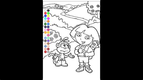Dora Coloring Book Games Coloring Book Games For Kids Youtube