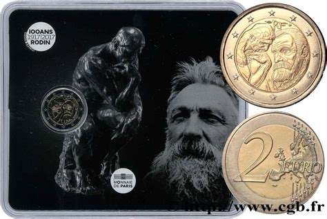 France Coin Card 2 Euro Auguste Rodin 2017 Pessac Feu563859 Euros