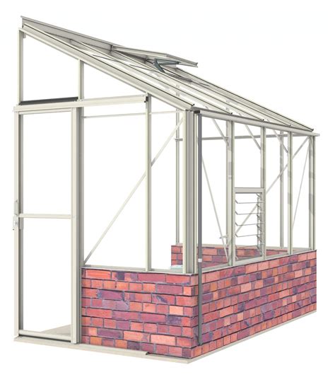 5ft Wide Lean To Pastel Sage Greenhouse 53 X 87 Robinsons