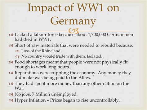 Ppt Impact Of Ww1 On Germany Powerpoint Presentation Free Download