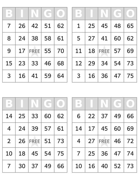 2000 Bingo Cards Pdf Download 1 2 And 4 Per Page Instant Etsy Bingo