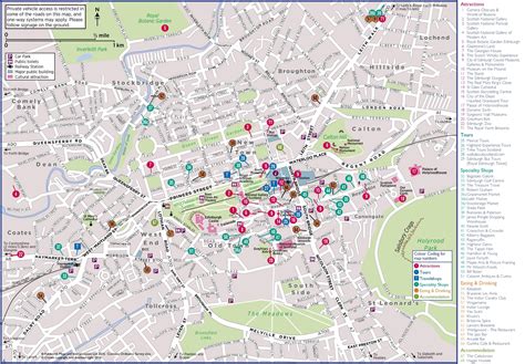 Map Edinburgh Map Of Edinburgh City Scotland Uk