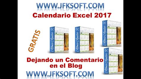 Nuevo Calendario Excel 2017 Gratis Con Agenda Y Administrador De
