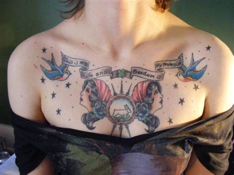 One thing you should know about tattoos for women, you do have some choices. tatto: Chest Tattoo Photos Images Pictures