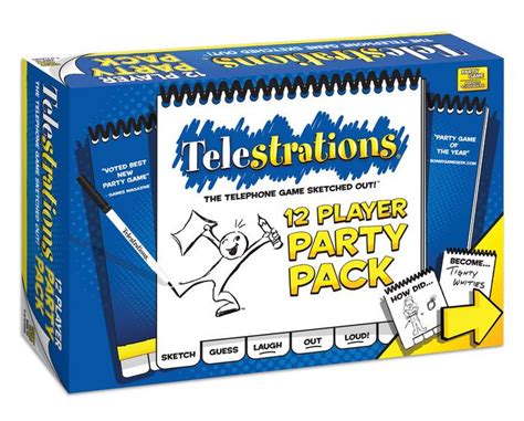 Buy telestrations after dark party game at integratzia.ru pickup & delivery integratzia.ru players must draw what they see on a card and then other players must guess what the drawing is. Telestrations 12 Player Party Pack | 700304044235 | Item ...