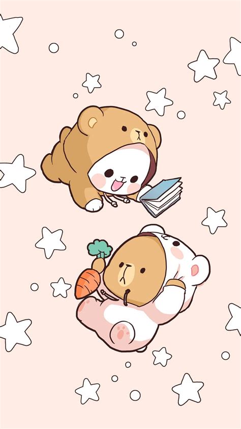 Wallpaper Milkmochabear Cute Bear Drawings Cute Cartoon