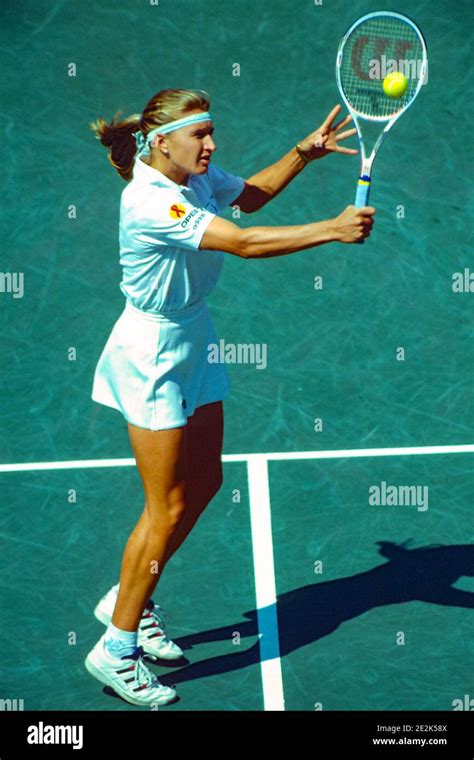 Steffi Graf Ger Competing At The 1994 Us Open Tennis Championships