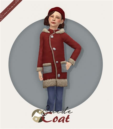 Suede Coat Kids Version At Simiracle Sims 4 Updates