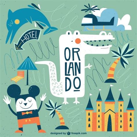 Funny Orlando Illustration Illustration Vector Photo Infographic