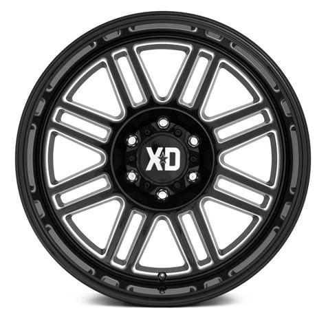 Xd Series Xd850 Cage Gloss Black Milled Powerhouse Wheels And Tires