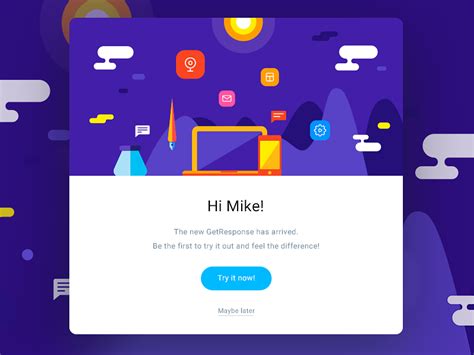New Getresponse Welcome Modal Modal Web Design Material Design