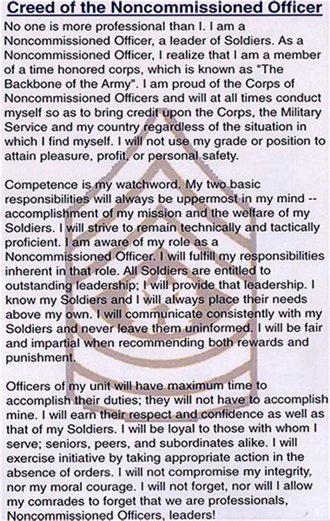 The Army The Army Nco Creed