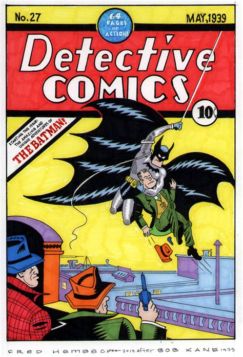 Fred Hembeck 9 X 12 Color Cover Redo Detective Comics 27 1939 Batman Debut Ebay