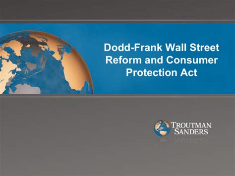 Dodd Frank Wall Street Reform And Consumer Protection Act