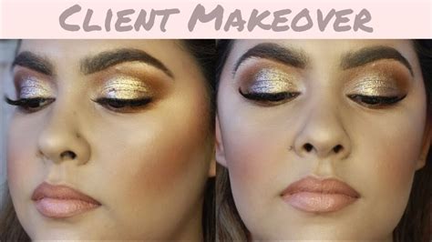 Bronze Glowy Makeup Tutorial Client Makeover Phoenix Renata Youtube