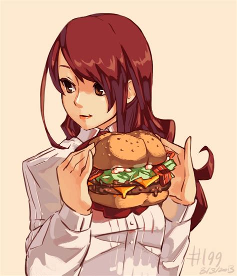 Share 74 Anime Girl Eating Burger Incdgdbentre