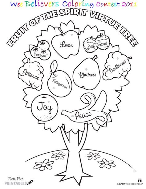 Personal and commercial use is allowed, but the files themselves cannot be resdistributed electronically. Fruit of the spirit colouring page | Fruit coloring pages ...