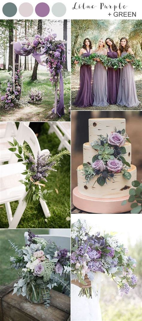 Lilac Purple And Greenery Wedding Color Ideas Purpleweddingideas In