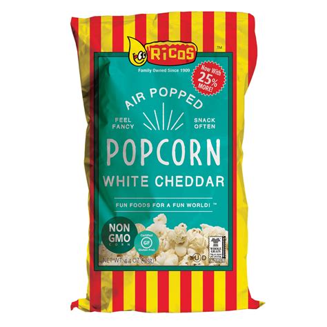Ricos White Cheddar Popcorn Shop Popcorn At H E B