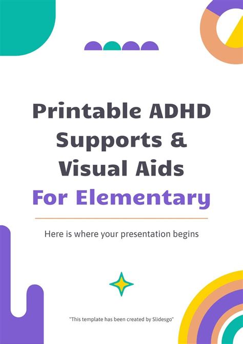 Printable Adhd Supports And Visual Aids For Elementary