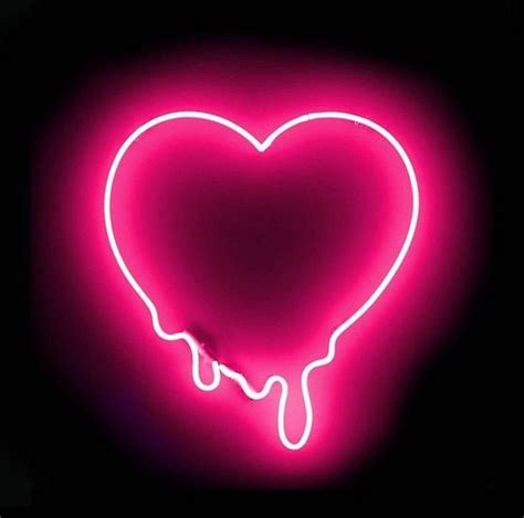 Heart Drip Neon Pink Love Image By Aesthetic Stuff Neon Light