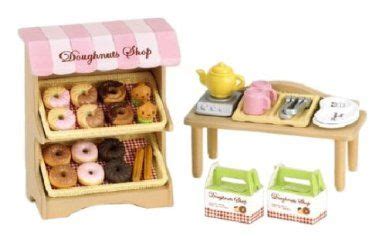Donuts set (the shop) | Calico critters families, Sylvanian families, Sylvania families