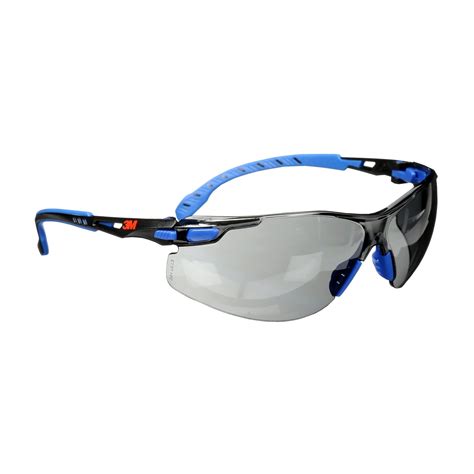 3m solus 1000 series protective safety eyewear grey lens with scotchgard anti fog coating blue