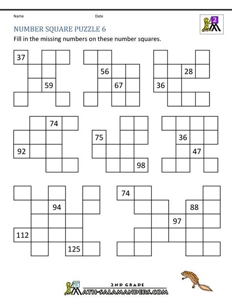 Grade 4 Maths Resources 112 Square Numbers Printable Worksheets
