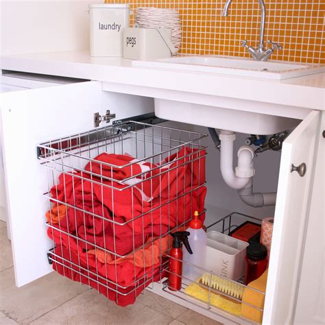 Accessible And Organised Laundry Storage Tansel Storage Solutions