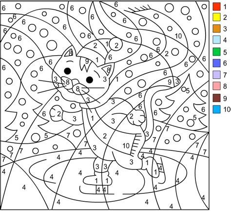 Nicoles Free Coloring Pages Winter Color By Number Color By