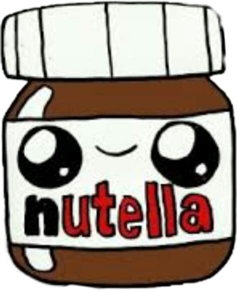 Download Nutella Sticker - Nutella Disegni Kawaii - Full Size PNG Image ...