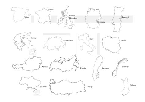 Maps Of Europe Outline Teaching Resources