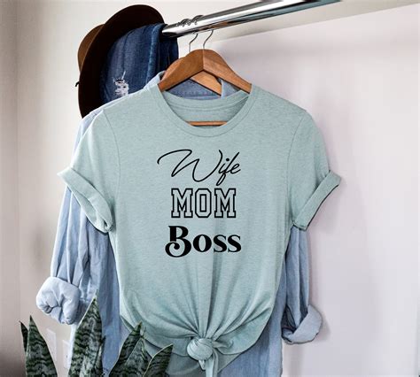 wife mom boss shirt mom t mom shirt mother shirt mama etsy