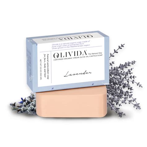It gives hydration and vitamins. Olivida - Lavender Bar Soap