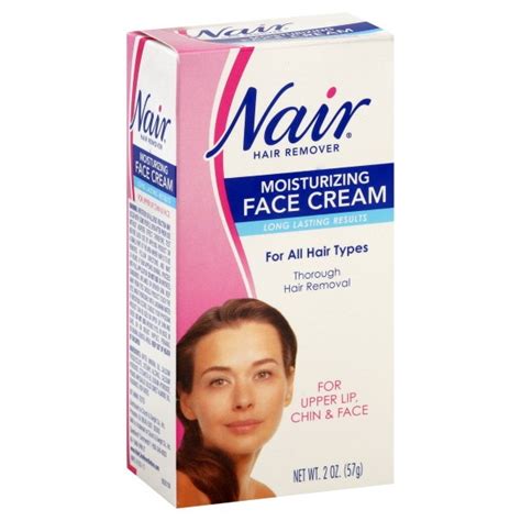 Shaving, plucking, hair removers (that never work). Nair Hair Remover Cream for Face with Almond & Baby Oil