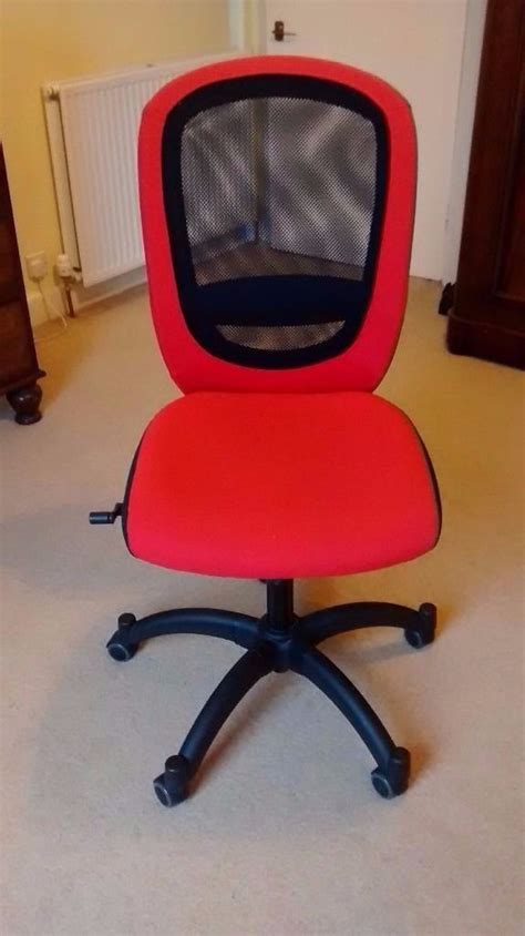 Ikea Red And Black Office Swivel Chair In Stirling Gumtree