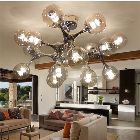 76 cm is the standard. 3/5/9/15 head led modern Ceiling lamps magic dna light ...
