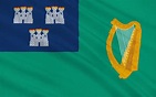 Bandera de Dublín es la capital y ciudad más grande de Irlanda — Foto ...