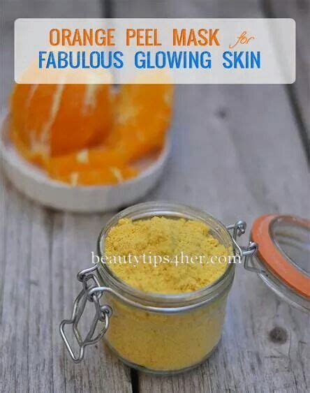 Orange Peel Mask Natural Beauty Skincare Glowing Skin Beauty