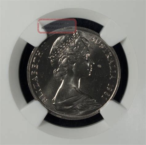 1981 Australia 10 Cents Ngc Ms 65 Unc Copper Nickel