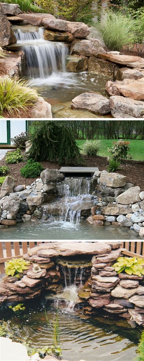 Here are some amazing and easy to make 50 pictures of backyard garden waterfalls (ideas & designs). 921 best Backyard waterfalls and streams images on ...