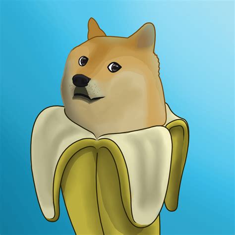 Banana Doge Is Back In Full Color Hd Rdogeoh