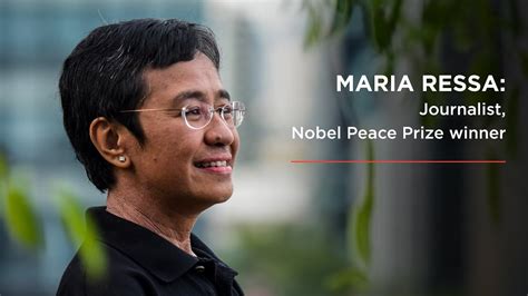 Maria Ressa Journalist Nobel Peace Prize Winner Youtube